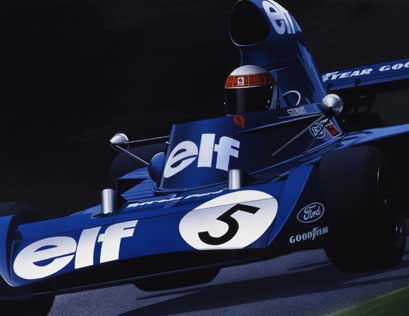 The year in which Jackie Stewart became world champion for Elf Team Tyrell. Ford Cosworth V8 engine.